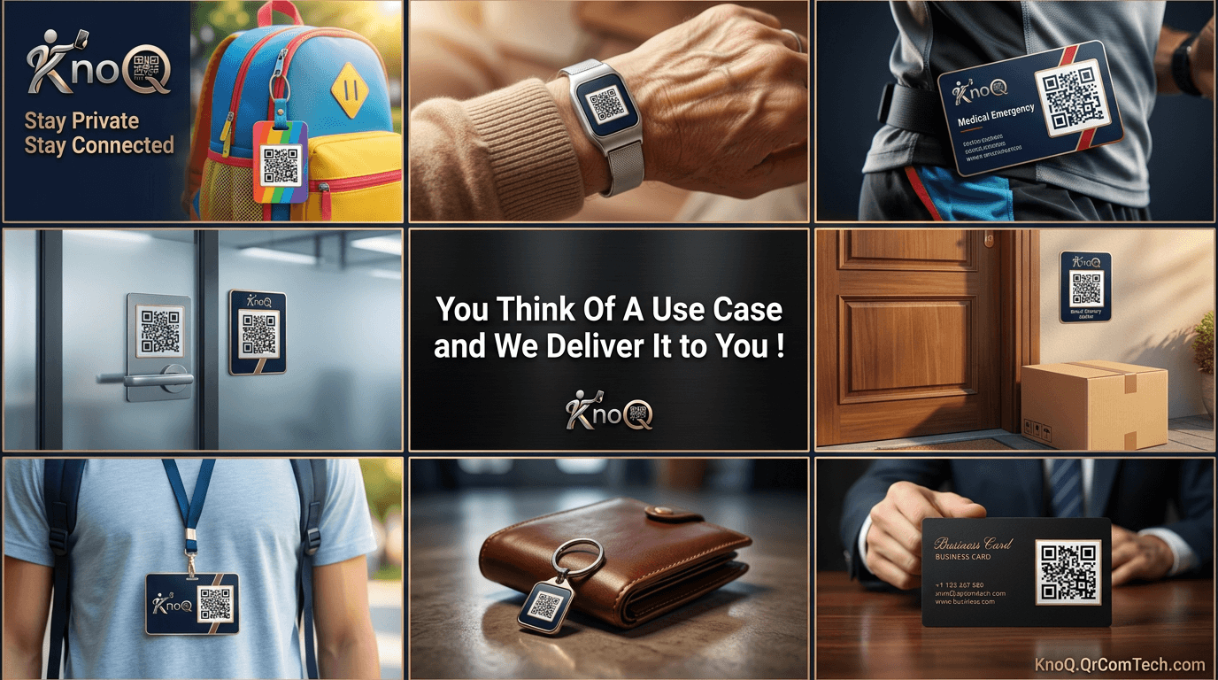 Photo of a KnoQ sticker on a personal item